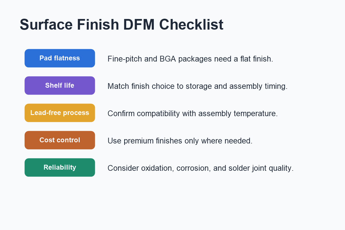 PCB Surface Finish Guide: HASL vs ENIG vs OSP vs Immersion Silver - CircFab
